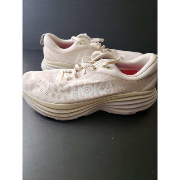 Hoka Bondi 8 Men's Running Shoes Light Beige Cream Size 13D - Picture 9 of 9
